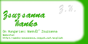 zsuzsanna wanko business card